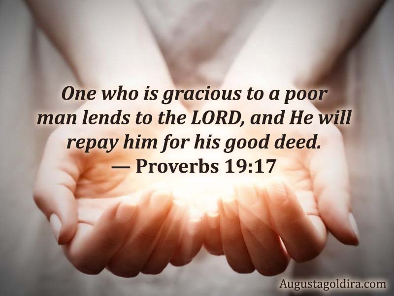 Image result for Proverbs 19:17