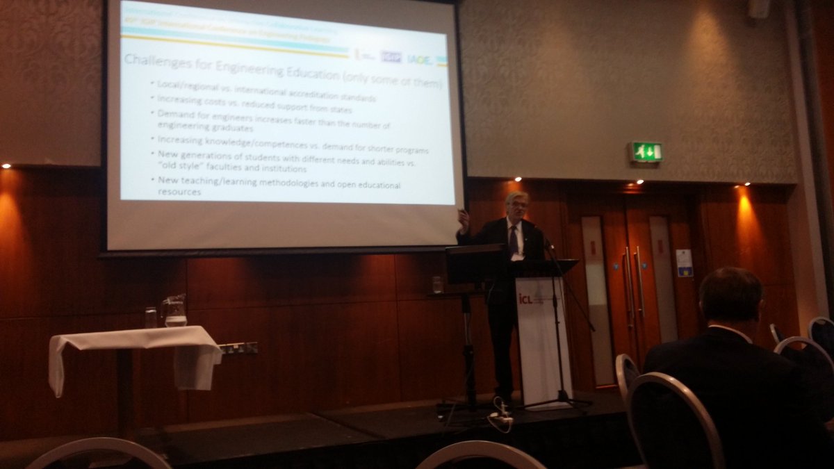 DrAlaaAshmawy's tweet photo. @h_ifees outlining challenges in engineering education at #icl2016 https://t.co/GddFSyrvLl