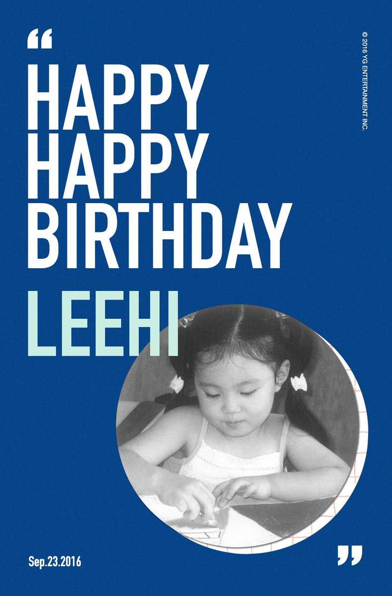 [HAPPY BIRTHDAY LEE HI]
originally posted by yg-life.com
#LEEHI #이하이
