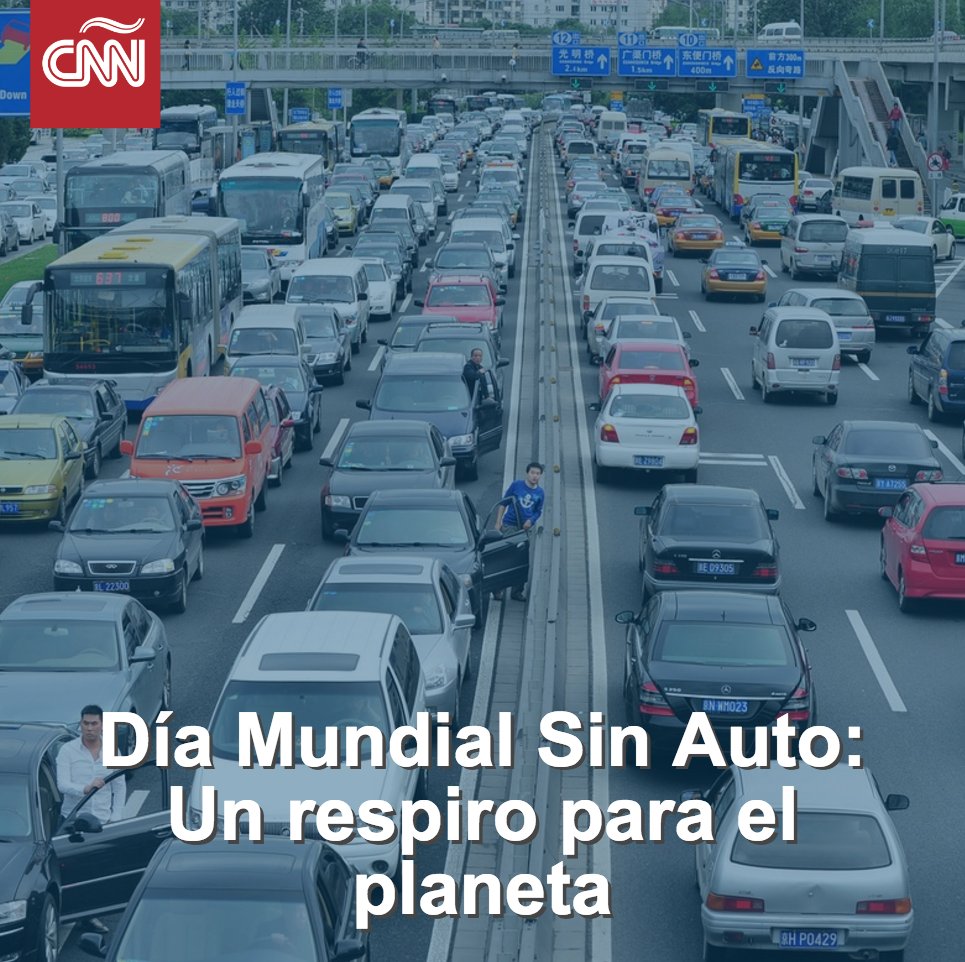 CNNEE's tweet image. Es el #DiaSinCoches: ¿Cómo contribuyes a un medio ambiente más limpio?