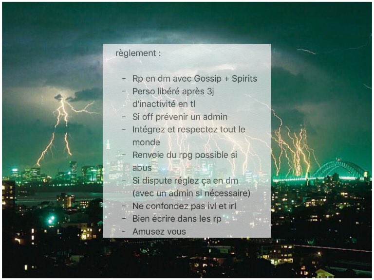 rpgstc's tweet image. contexte + inscription (en dm) + règlement. 

pour les questions sur Gossip et Spirits venir en dm.