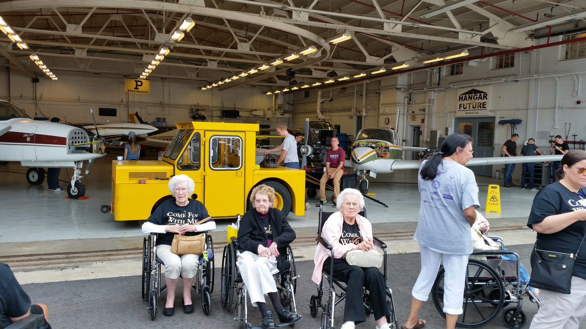PrairieLakes_HC's tweet photo. Fortunate to stand where Amelia Earhart flew! Priceless! @TrilogyLiving @LifeAtPurdue #TrilogyAtPU @PrairieLakes_HC https://t.co/hioWIxrejI