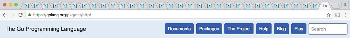 funcOfJoe's tweet image. When you look up and your browser tabs seriously look like this... #golang