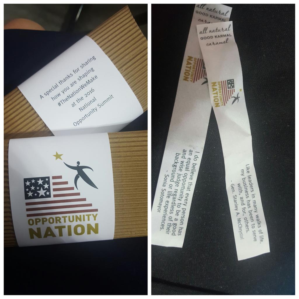 oppnation's tweet image. Thanks to @GoodKarmal for our inspirational #oppsummit speaker gifts. #TheNationWEMake