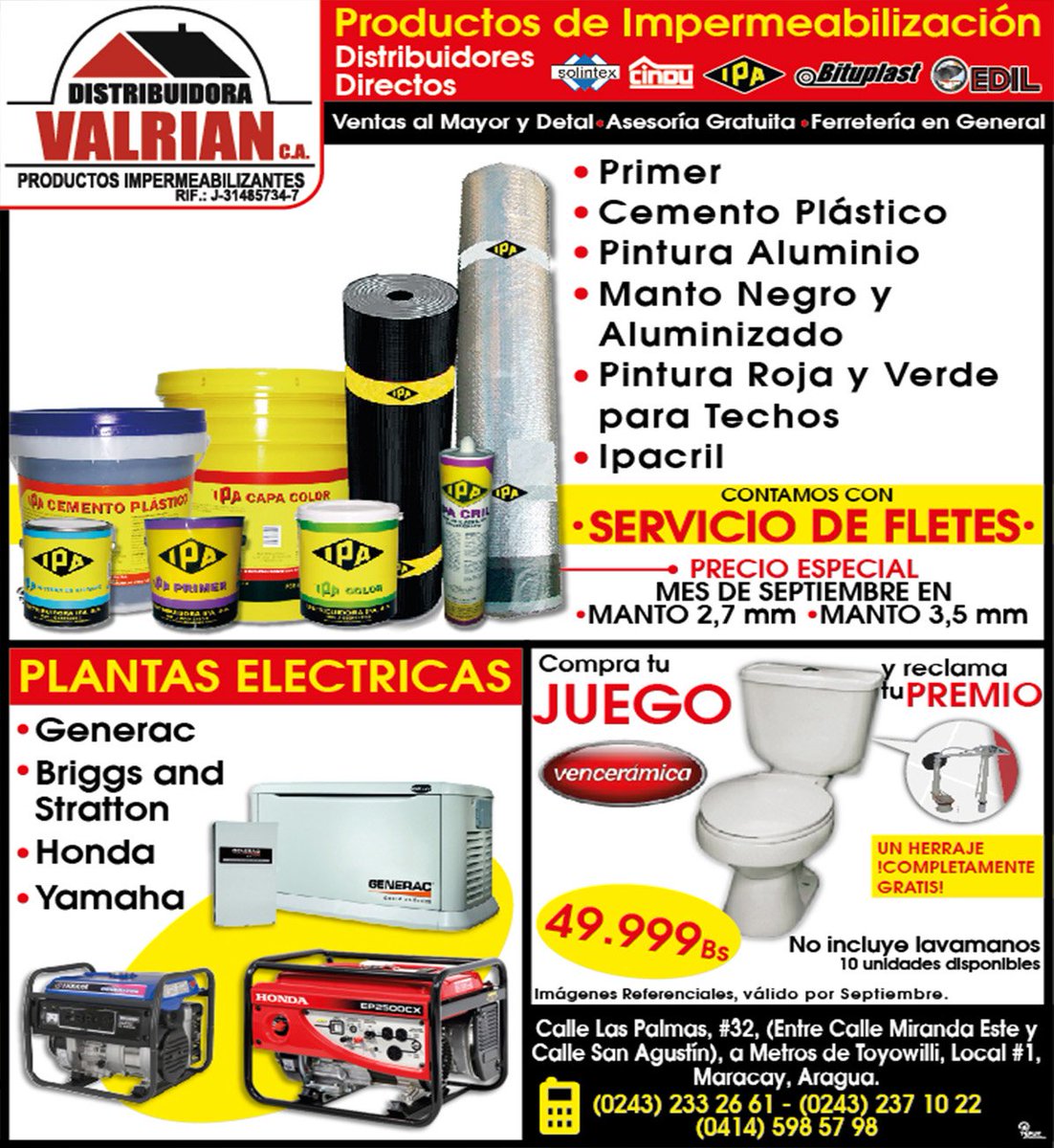 oyd_aragua's tweet photo. En distribuidora #Valrian encuentras todo lo que necesitas en el campo ferretero en el estado #Aragua https://t.co/ZElNF9DoAp