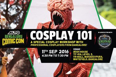 townista's tweet photo. #ComicCon2016 fever sets in! #Design your #costumes! https://t.co/RSvKdD1sju #cosplay #supersunday #Bangalore https://t.co/9XLiM6v5hq
