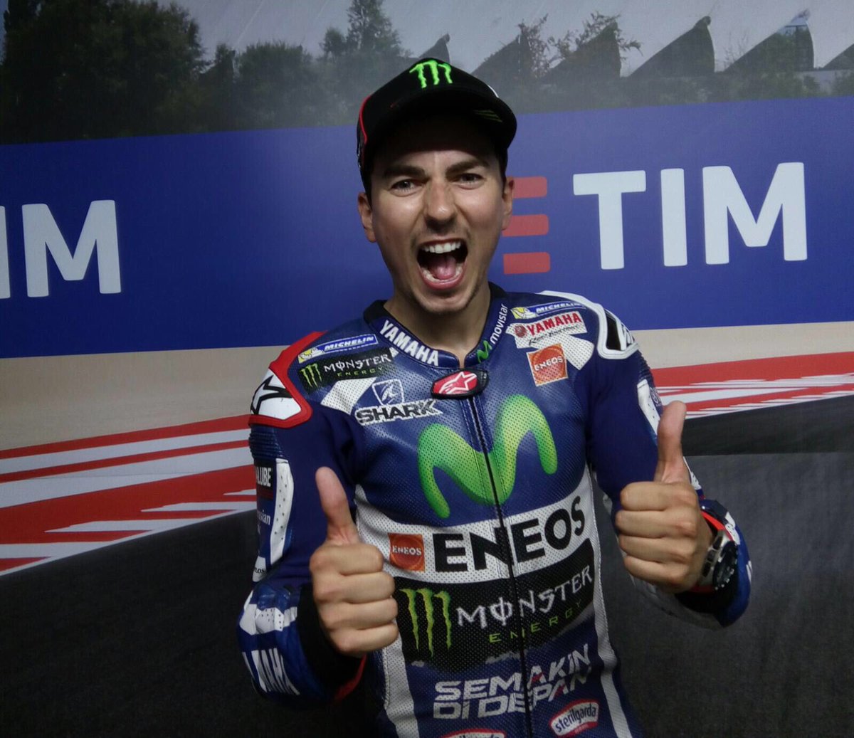 Very very happy! Pole Positions record 64, circuit record 1'31.868 and probably my best lap ever! #SanMarinoGP