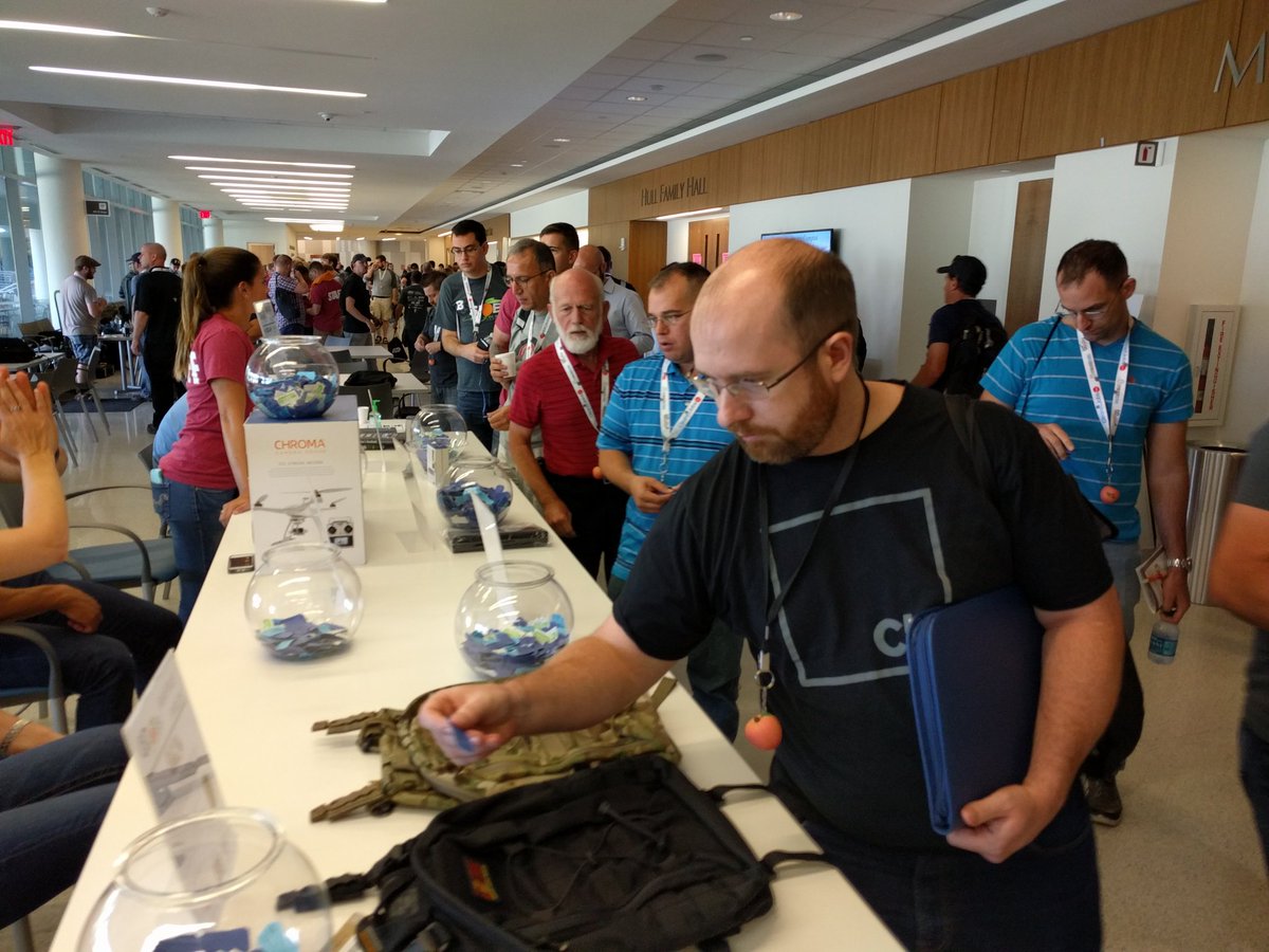yetisized's tweet photo. #bsidesaugusta raffle table https://t.co/56kjurZSan