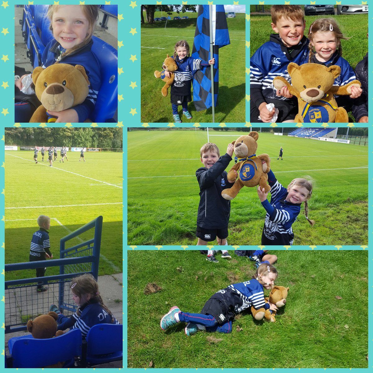 cbur85's tweet photo. #backpackbear had a gd day @ #rugby Got 2 do a guard of honour 4 the 1st XV! @DalzielRugby @MuirhousePS https://t.co/C3yXI7OwGo