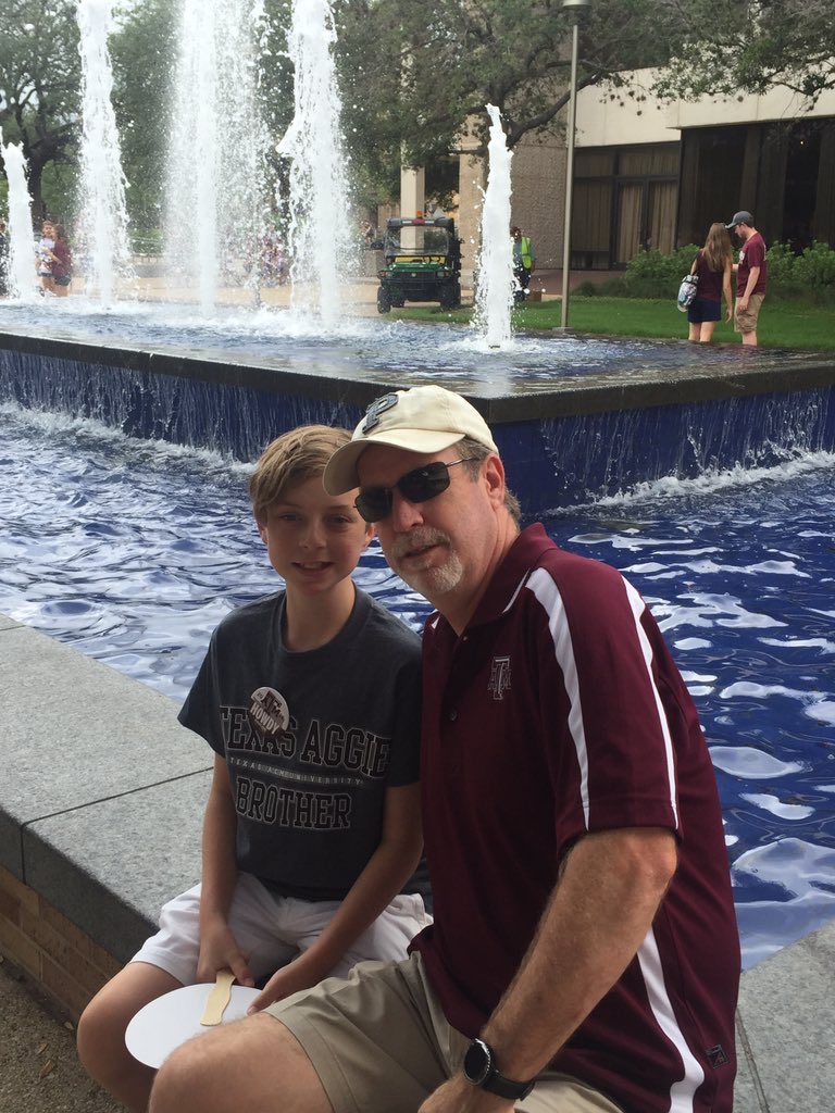 First Aggie game of the season! <a href="/AggieFootball/">Texas A&M Football</a>