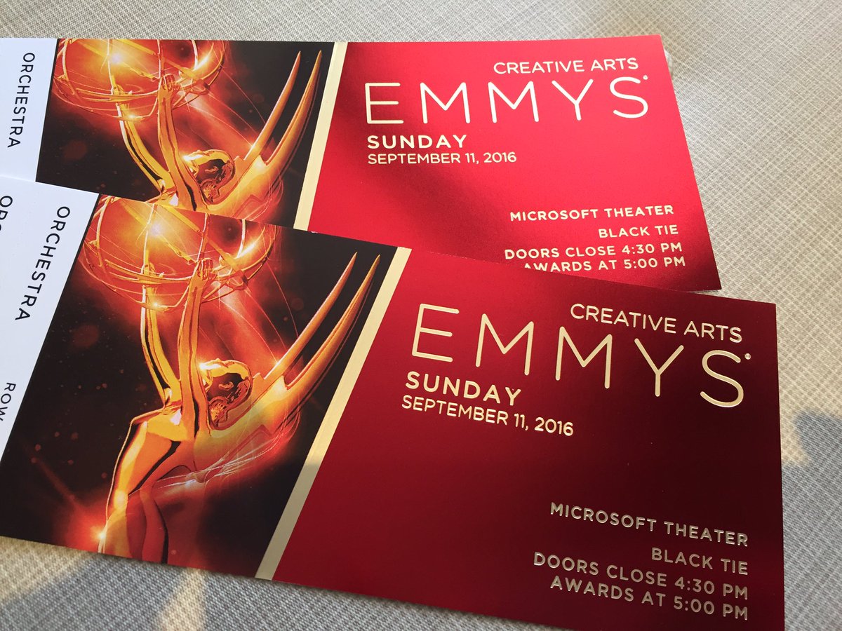 Our tickets to <a href="/TheEmmys/">The Emmys</a> for #AntiquesRoadshow 14th nom. Maybe, just maybe....