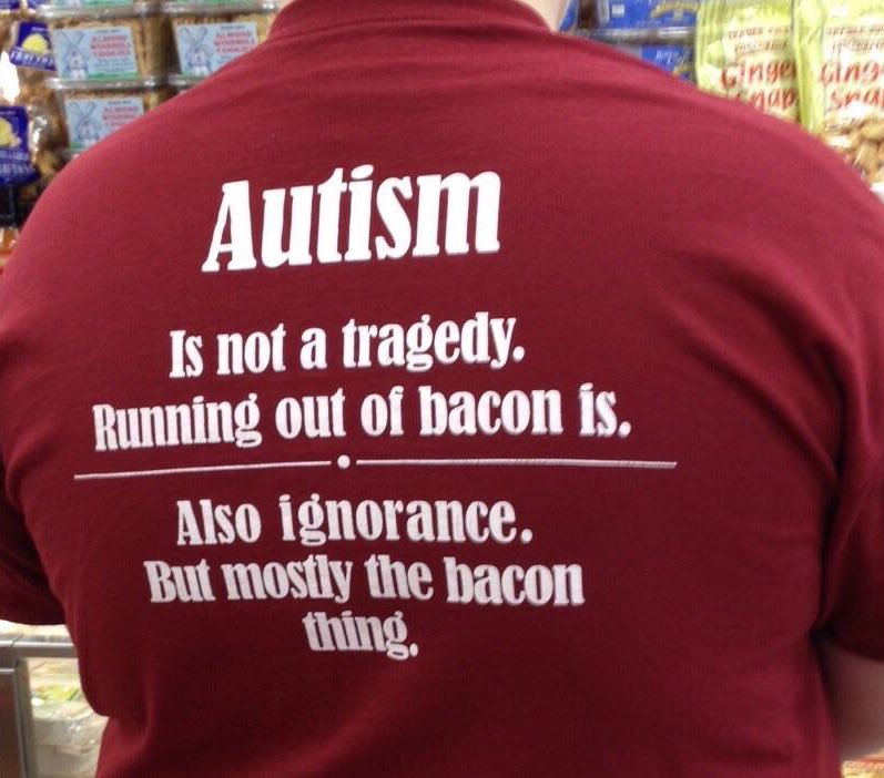 RaisingAutism's tweet photo. This shirt is everything! 🙌🏼🙌🏼🙌🏼 #autism #awareness #notlessthan https://t.co/HNtYWOrXzb