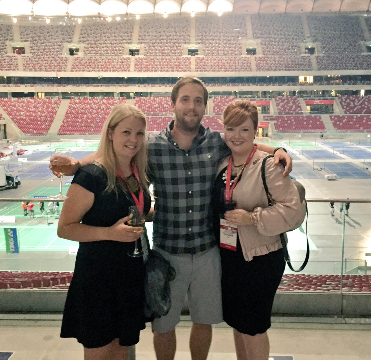 matdowling's tweet photo. The Canadian contingent at #easm2016 #pgestadium @k_meaghan @leopkey https://t.co/8wcA3apk60