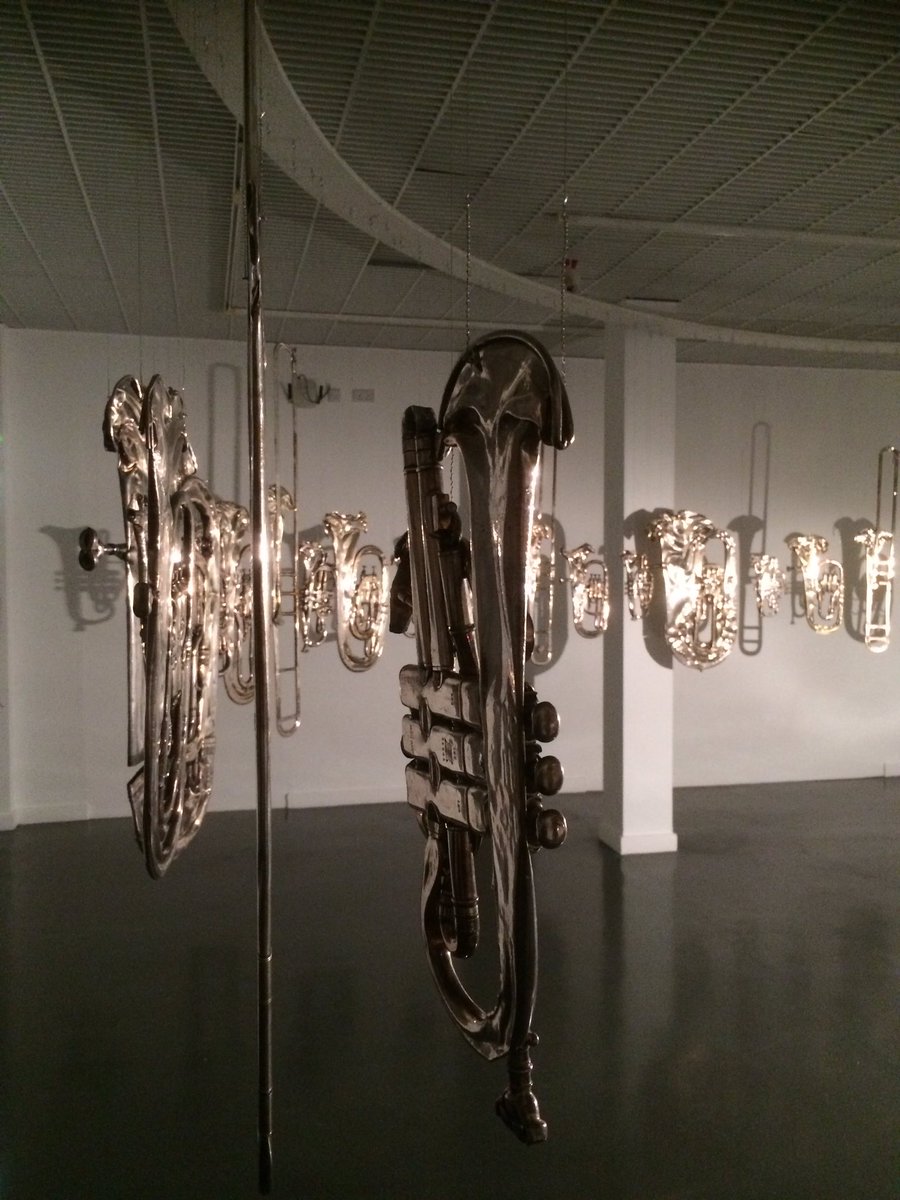 Davids1965's tweet photo. More fantastic exhibitions @BarnsleyCivic #brassed off #corneliaparker @jeremydeller #barnsleyisbrill #anniversary https://t.co/CVgpE1zICz