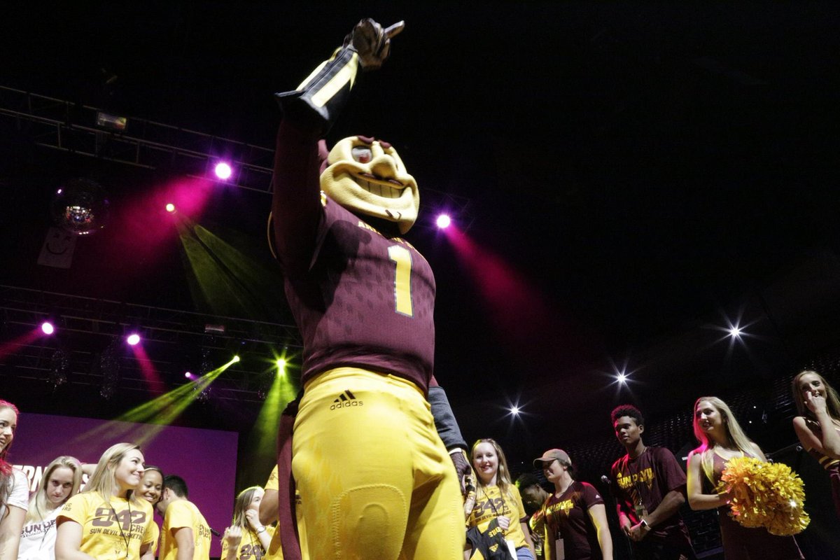 asu_saa's tweet image. Sparky gonna give it to ya #WrecktheTech #GameDay