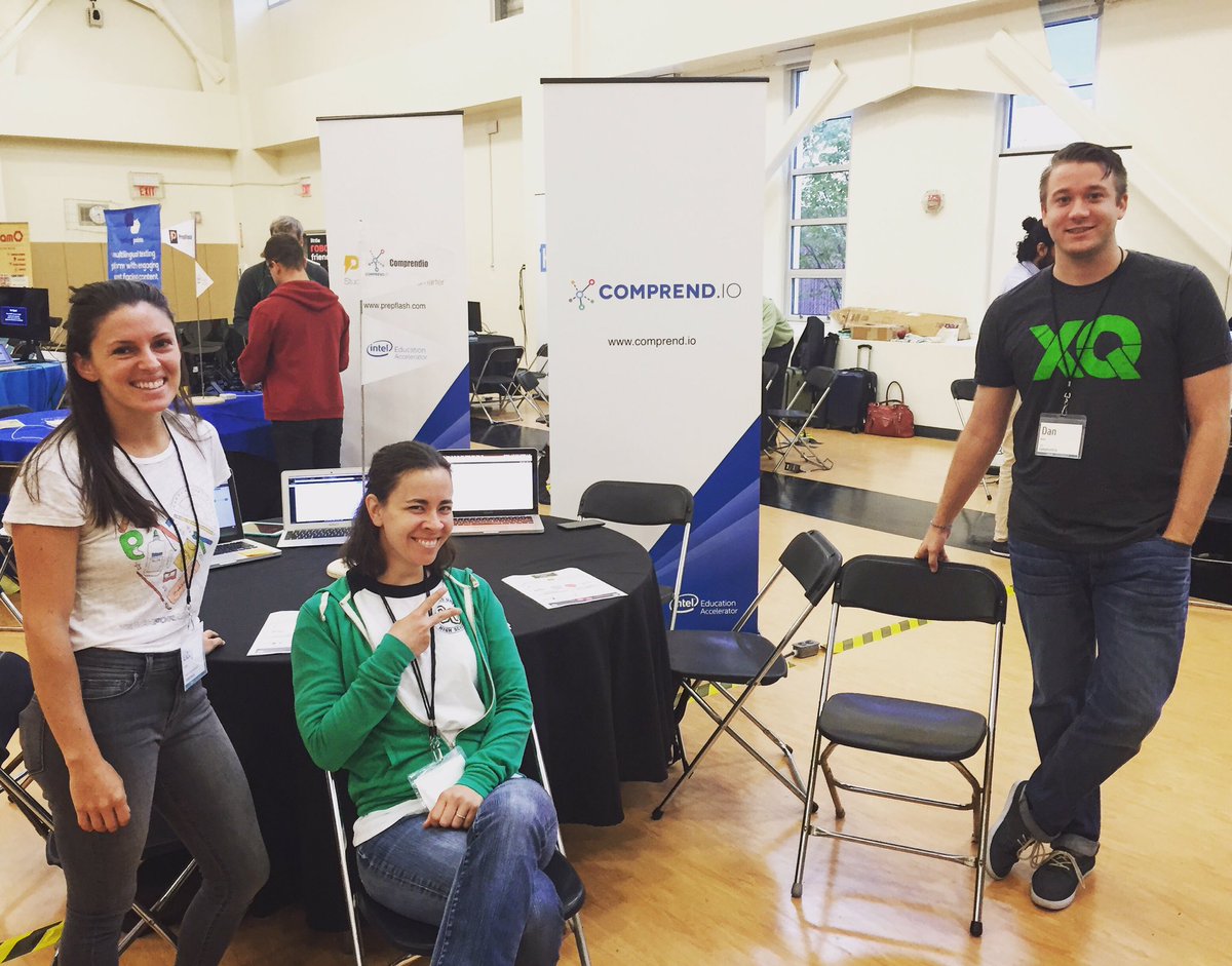 lizzyschiller's tweet photo. @LearnComprendio is set up @ the @EdSurge Tech for Schools Summit &amp; can't wait to meet all of the Ts 🤓💻📓! @IntelEDU https://t.co/viXIVavNA7