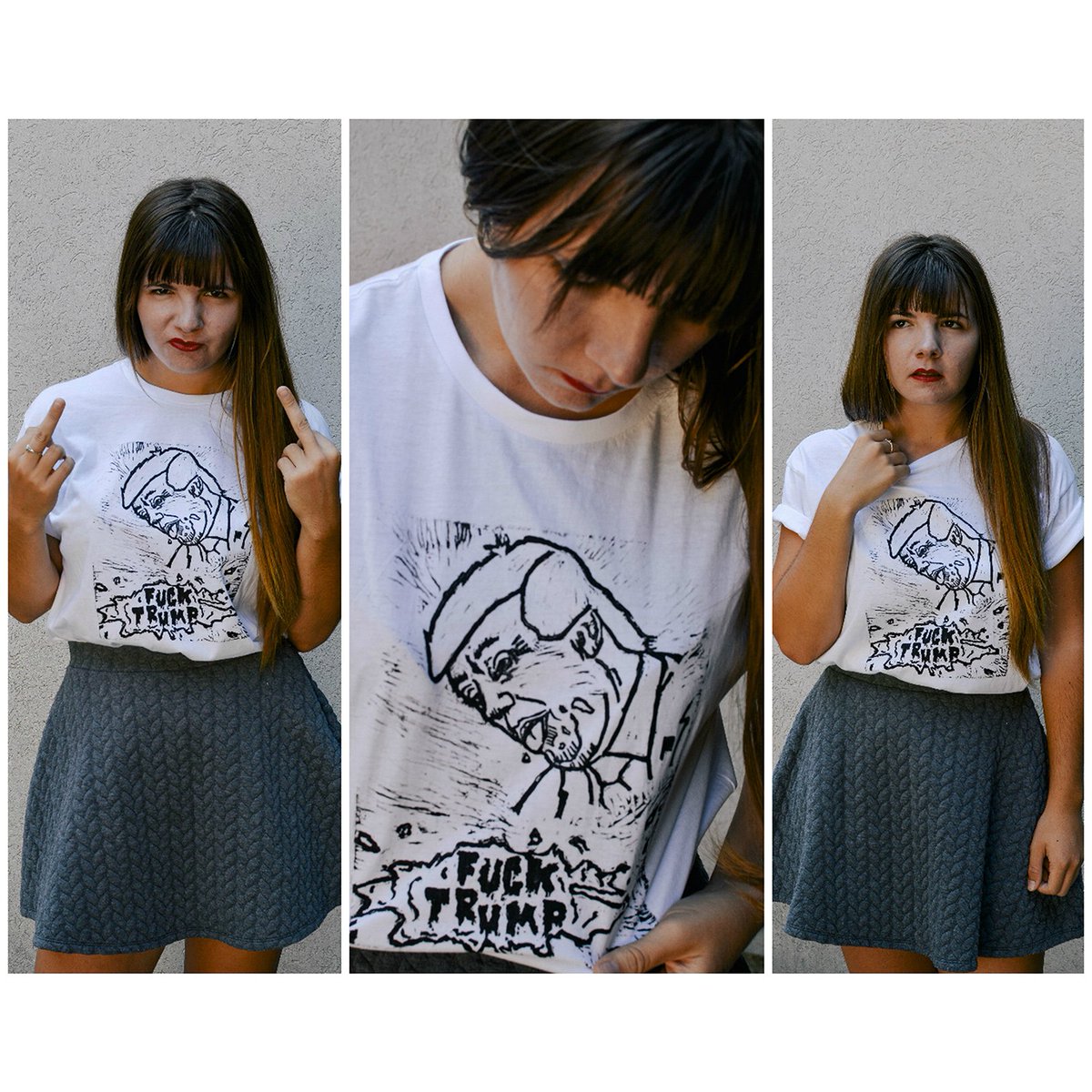 aprilbeatson's tweet photo. Pick up one of my hand designed and printed linoblock "FUCK TRUMP" shirts from my Etsy!:

https://t.co/BoxeTzLtBa https://t.co/3GotXgxySM