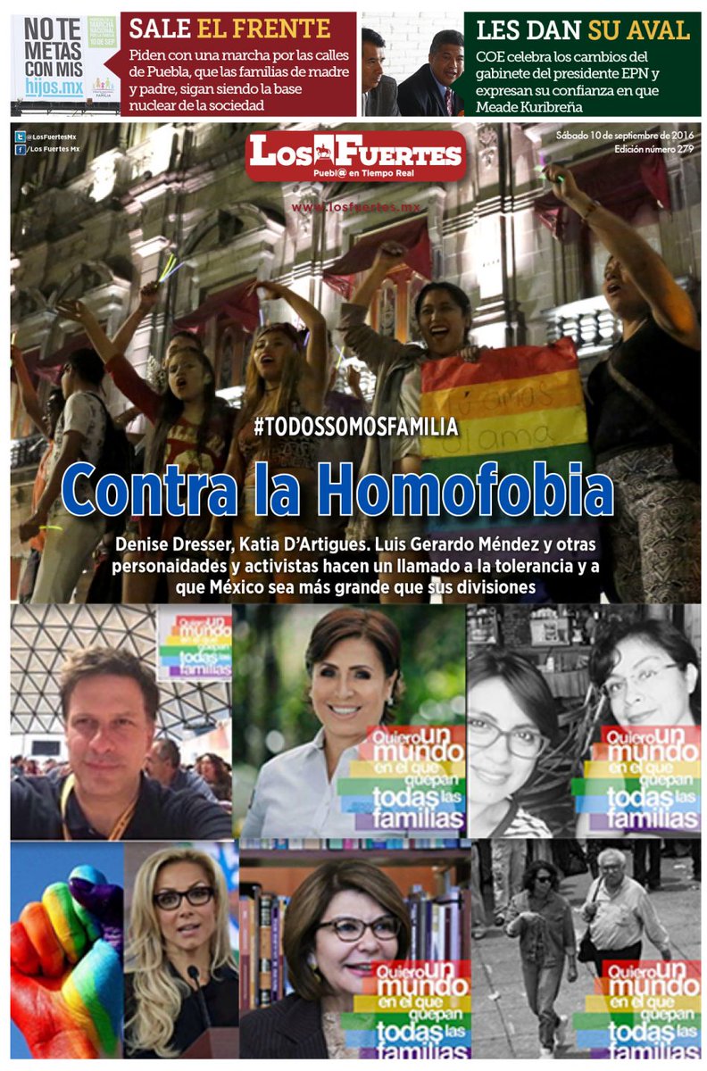 LosFuertesMx's tweet photo. #EnPortada
Hoy marcha el @FNxFamilia y en redes le contestan con un #TodosSomosFamilia https://t.co/Rd3M42YNIK https://t.co/NY9t0iqtaQ