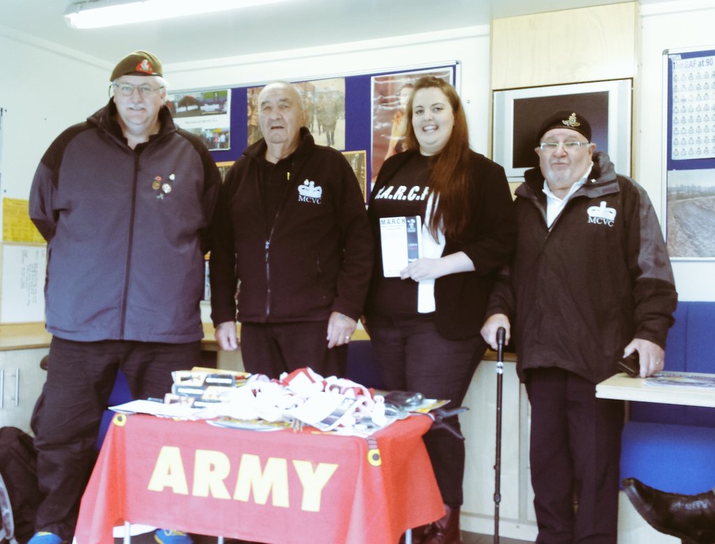 We're promoting support available for the #ArmedForces community &amp; families  @CarnsonLifeline with @RotherhamMCVC