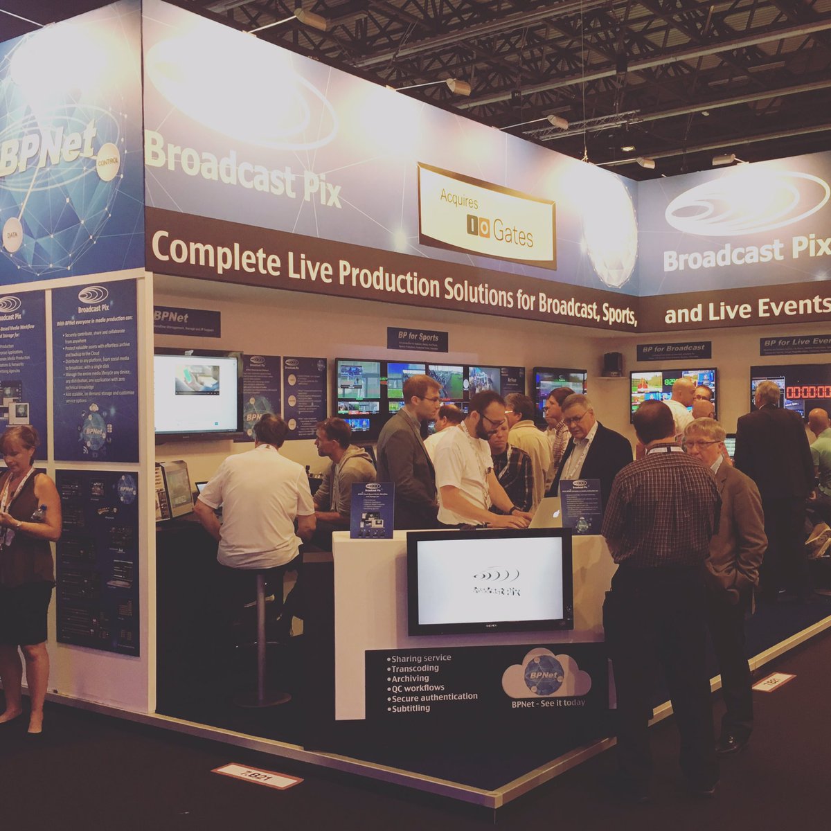 BroadcastPix's tweet photo. @BroadcastPix buzz @ibcshow See new V6 switchers featuring IP connectivity and #BPNet #mediamanagement #IBC2016 https://t.co/6jmPeLk0B0