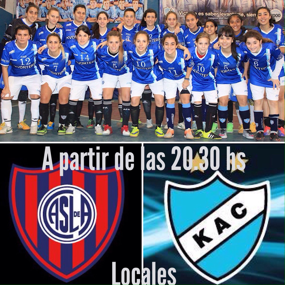HOY - Kimberley vs San Lorenzo a partir de las 20.30 hs - Locales - Dirección: Joaquín v. González 3238 -
