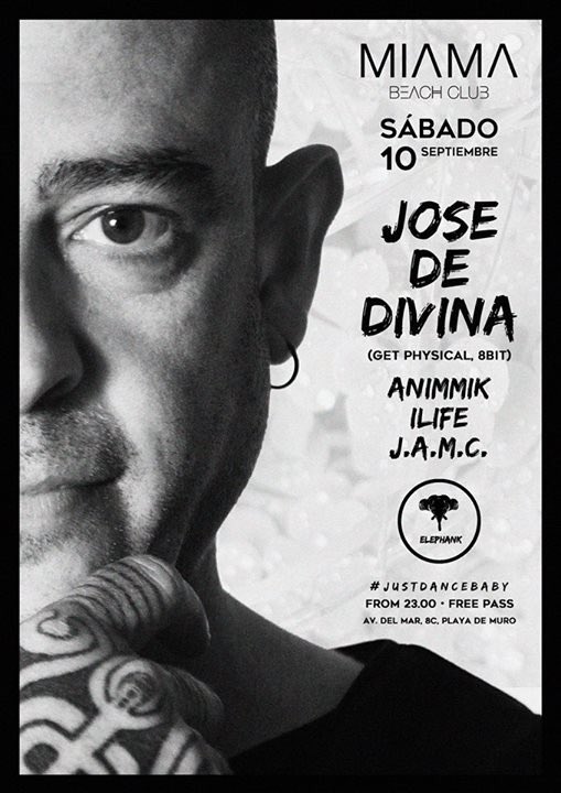 ElephankOFC's tweet photo. Esta noche nos vemos en @MiamaBeachClub con un invitado muy especial!  @josededivina (8bit,Get Physical) 🐘🐘🐘 https://t.co/JI08iBBih5