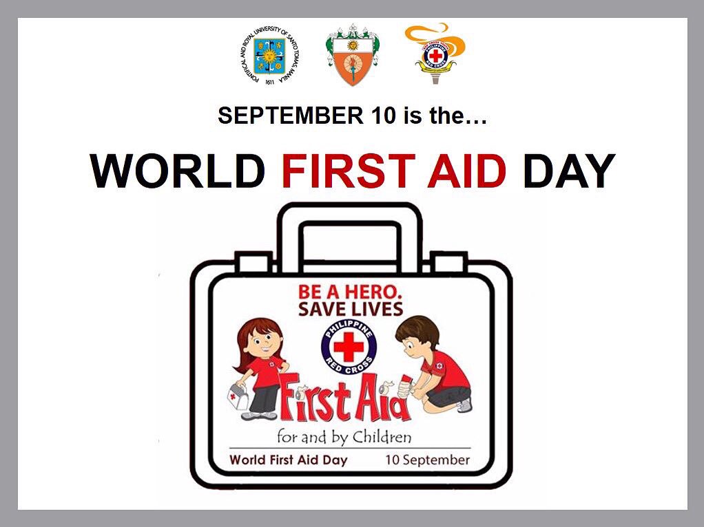 RedCrossEDUC's tweet photo. First aid is a humanitarian act that should be accessible to all. #WFAD2016 #WFAD ❤️💕🤕🚨💉 https://t.co/WhZthnbMtz