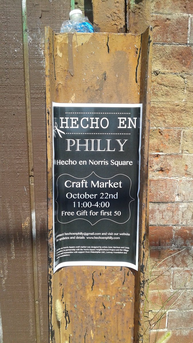 LFernandezPHL's tweet photo. Coming to a park near you! Oct 22nd 11-4pm #hechoENphilly @ilovensnp @leewayfound @LISC_Philly #handmade #buylocal https://t.co/LAu3qBoZj7