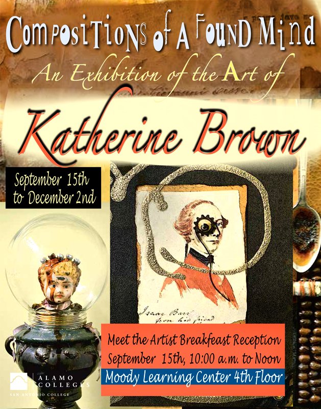 artkatstudio's tweet photo. #SanAntonioCollege #MoodyLearningCenter #FoundObjectArt #KatherineBrown https://t.co/LuUXxvy0tV