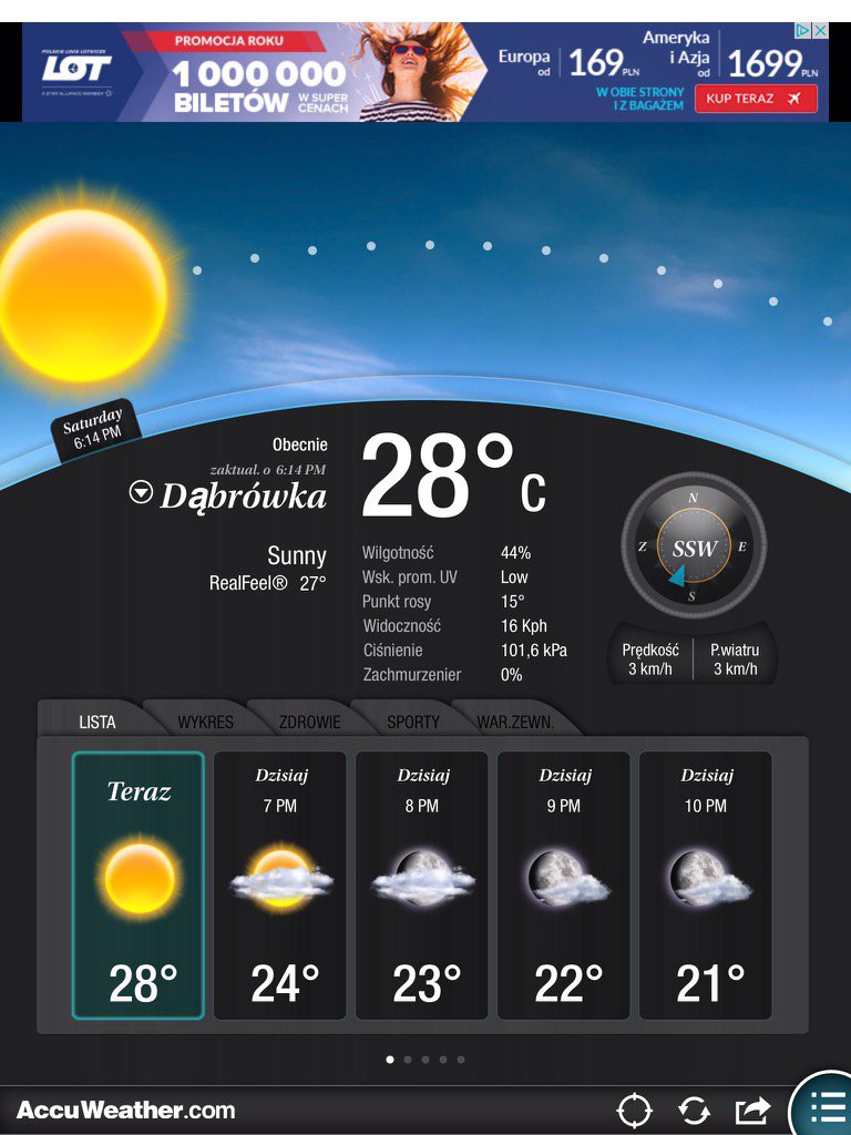 MarcinPiasecki2's tweet photo. Today's Forecast by AccuWeather

Check out our app on the AppStore: https://t.co/BVMms3ZUwV🖍🖊🖊✒️🖍🔒🖌 https://t.co/CZKLQdWv5W