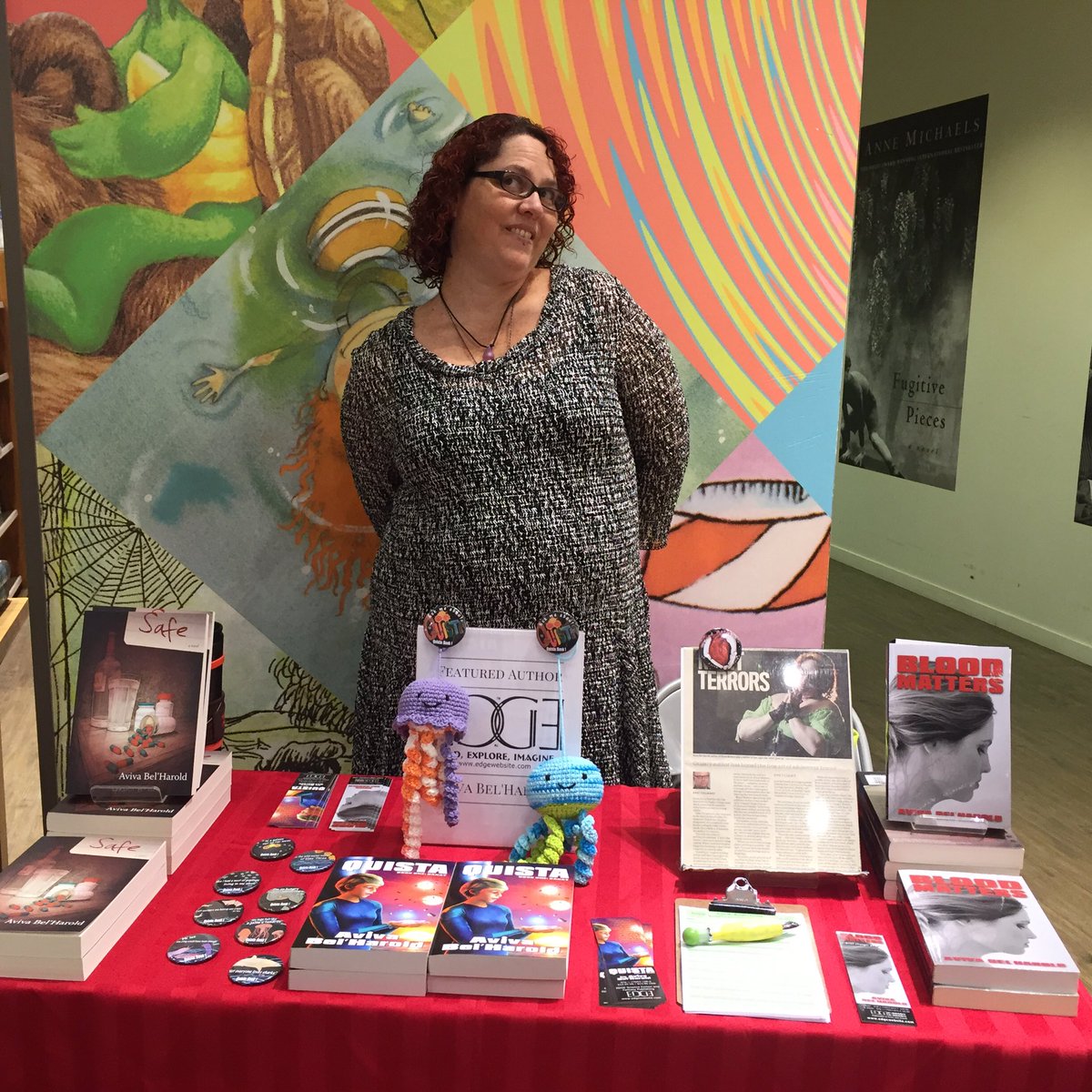 AvivaTheAuthor's tweet photo. #crossironmills #Indigo 
Me and my books are here
#Quista #BloodMatters #Safe https://t.co/r9UOZeBgQz