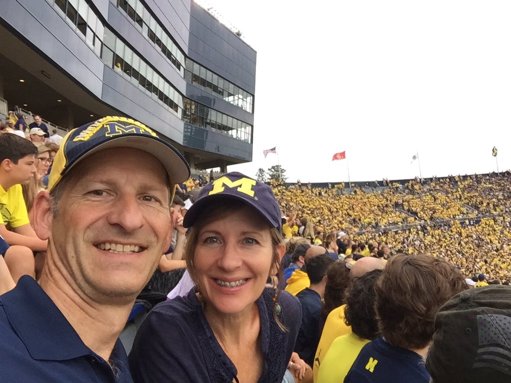 mvredenburg's tweet photo. #at the big house. Go blue https://t.co/cpxNGQOglJ