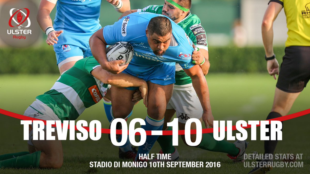 A try from <a href="/lukemarshall121/">Luke Marshall</a> and a penalty goal and conversion from Ruan Pienaar 6-10 at halftime.