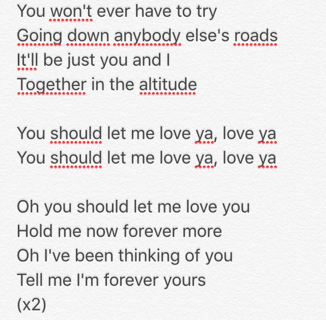 AviciiCentral's tweet photo. Avicii - Forever Yours (aka You Should Let Me Love Ya working title) potential lyrics https://t.co/dCEaACLyep