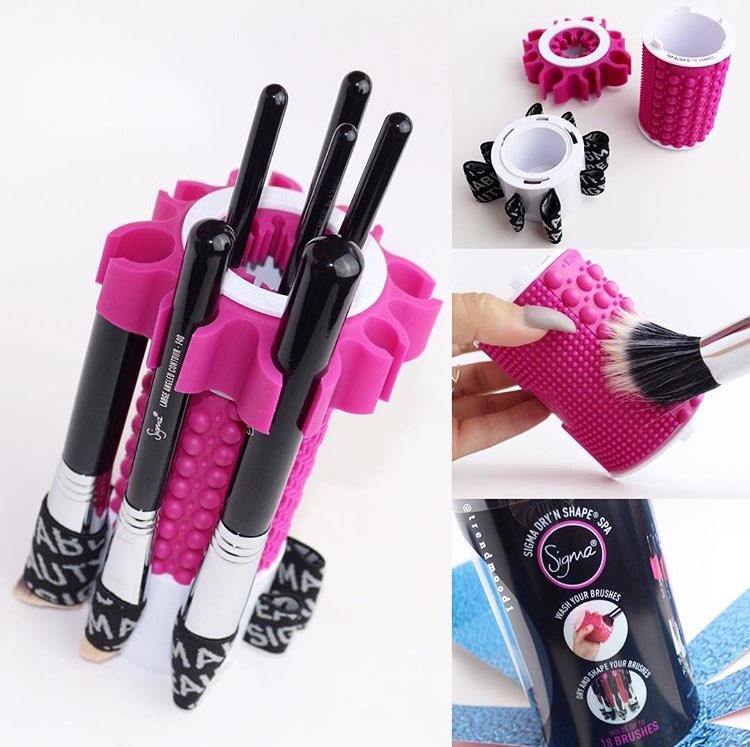 Trendmood's tweet photo. #MakeupNew π @sigmabeauty is coming out with this new product! 'Dry'N Shape' Spa. 3 in 1 Brush Care System ππ https://t.co/BfOx34M3X7