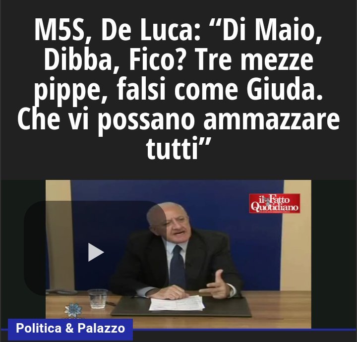 cris_cersei's tweet photo. Vi ricordo che se vince il SI al #referendum, questo tizio qui sotto diventa senatore.
#sapevatelo  #deluca https://t.co/kEwAUZN9u4