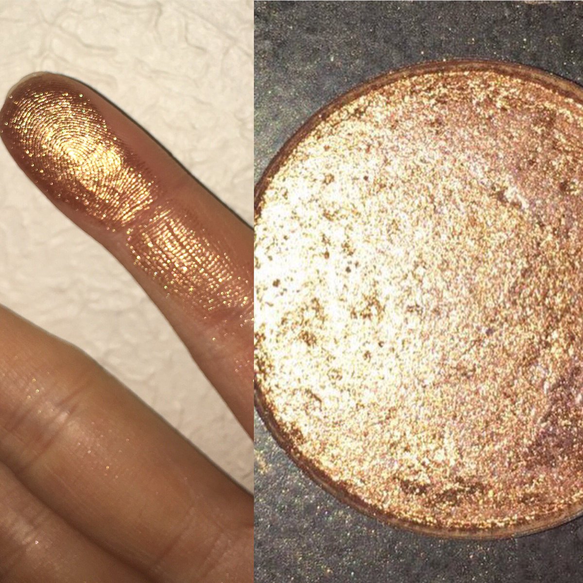 LKbeautycos's tweet photo. RT &amp; FOLLOW ME TO WIN: My new beautiful gold highlight shade 'Treasure' this is not for sale yet so try to win! 😇✨💘 https://t.co/hpAEf49CNC