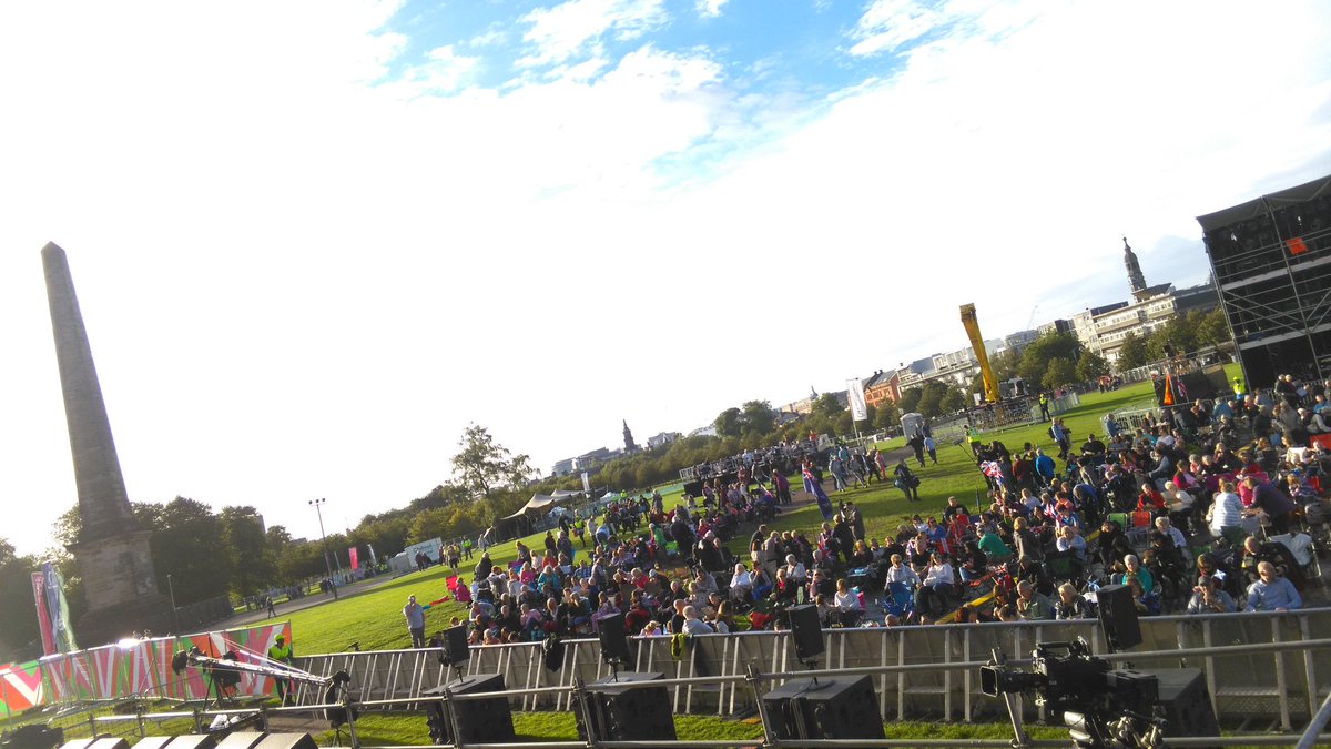 BEAUTIFUL Proms evening at Glasgow Green! You can still get tickets on the gate if you want to come! <a href="/bbcproms/">BBC Proms</a> #lnop