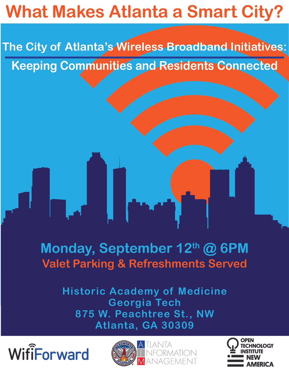 ATL_AIM's tweet photo. #WIFIForward panel to include @ATL_AIM's Director of #SmartATL, Torri Martin https://t.co/xz9GXJNPvZ