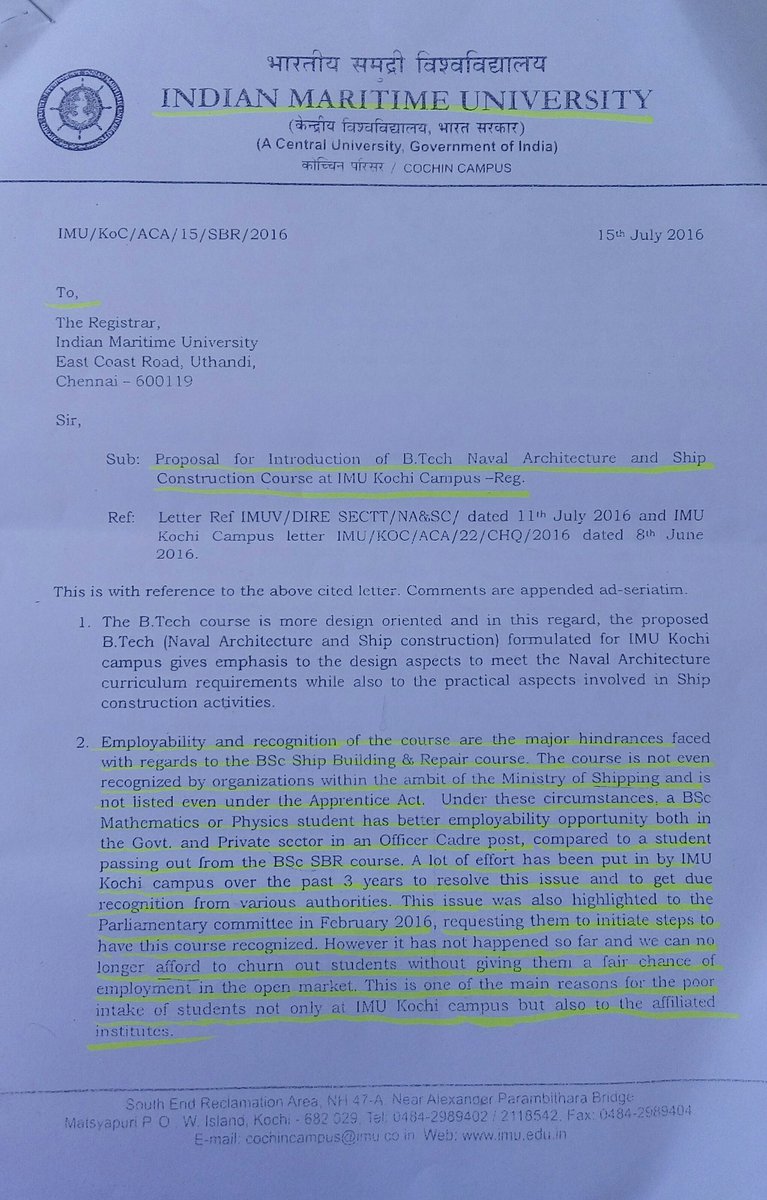 DiwakarKumarN's tweet photo. @IYC New course going 2 introduce widout concern of @IMUKochistudent 
Proof is attached.want upgrdation 2 btech
Help https://t.co/6oLvhsZF7U