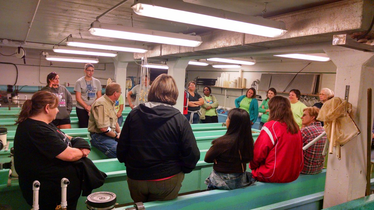 GermJuggler's tweet photo. 1st #SEQL2016 follow-up continues at #MontaukStatePark Fish Hatchery @MissouriSandT https://t.co/D1M8pv7Huz