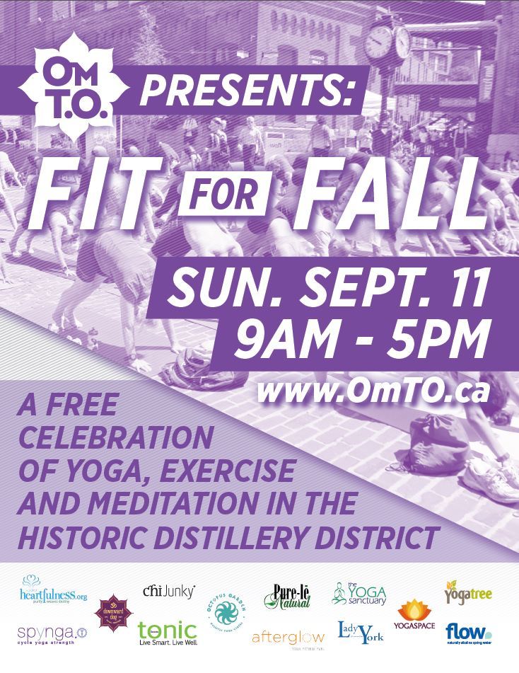 ChiJunky's tweet photo. Join Rachelle tomorrow for her free class at #fitforfall @ 2PM in the #DistilleryDistrict! #omto #fitforfall #flow https://t.co/UY7p6RDcTJ