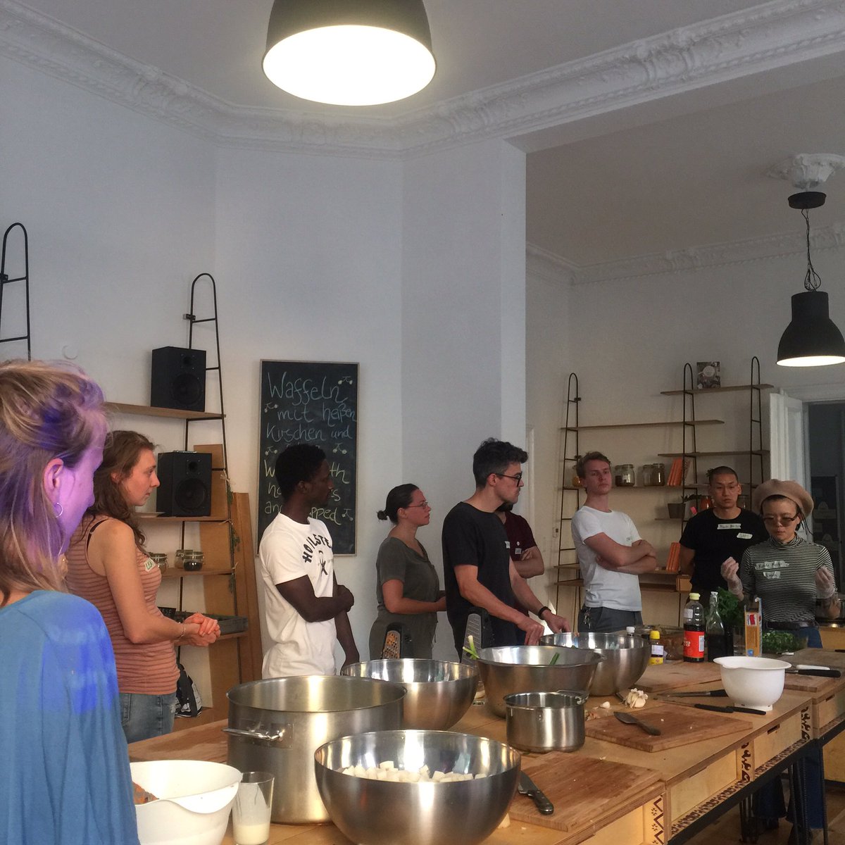 #uberdentellerrand doing kimchi workshop and making cucumber/radish/classic kimchi