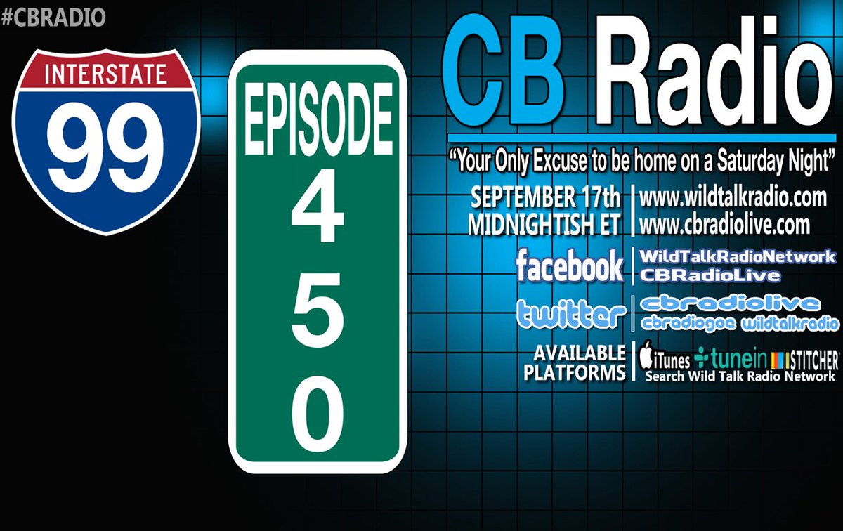 wildtalkradio's tweet photo. #CBRadio Travels Down #Interstate99 for #CBRadio450 Next Saturday Night at Midnightish ET! https://t.co/y6BSaEnNph