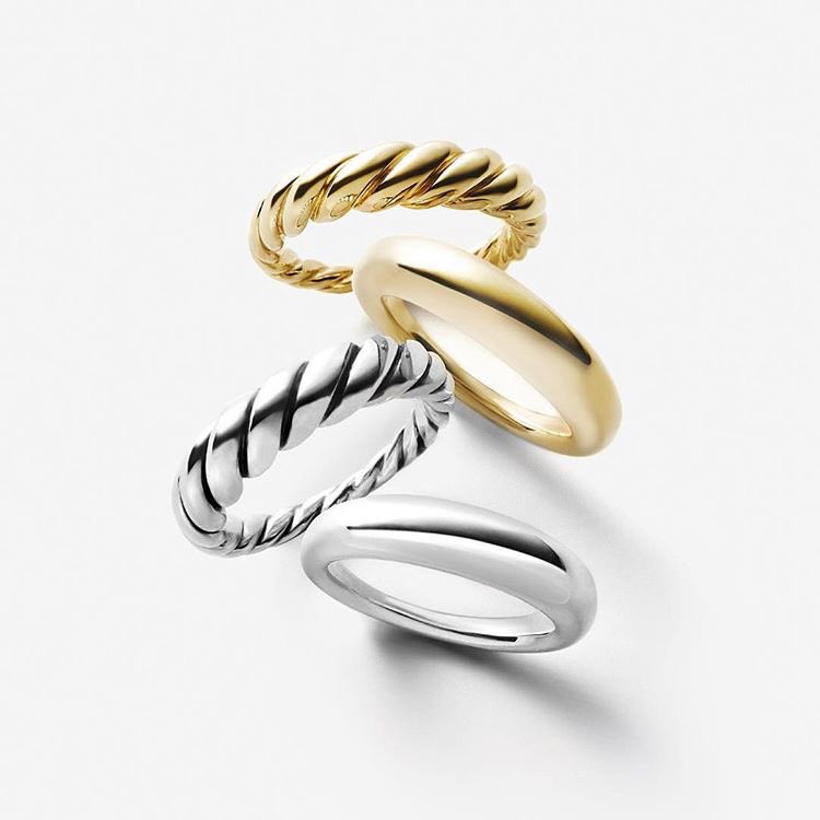 CityCenterDC's tweet photo. Sculptural rings, precious metals. The new #PureFormCollection from @davidyurman.Visit the boutique at #CityCenterDC https://t.co/DzKaZkEljg