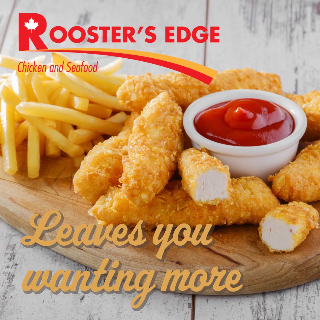 RoostersEdge's tweet photo. We know our #tasty #chicken leaves you wanting more. Why not make it a #meal? #GTA #Mississauga #Toronto #halal https://t.co/La7cwPwa09