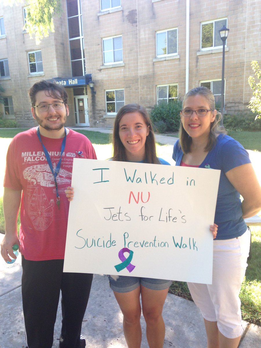 Thanks to everyone who came out this morning for #NUSuicidePreventionWalk #WorldSuicidePreventionDay #WSPD16