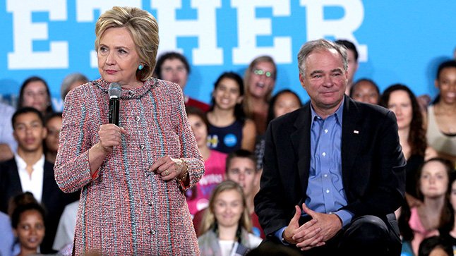 thehill's tweet photo. Kaine: Clinton doesn't need to apologize for "deplorables" comment https://t.co/XEEbHVV2RM https://t.co/jAntmI1bkG