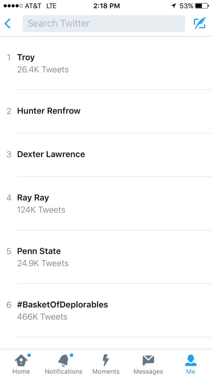 TroyTrojansFB's tweet photo. So about that No. 5 thing ... Troy now trending No. 1️⃣ nationally #RTW #OneTROY https://t.co/8hlGRQjxiT