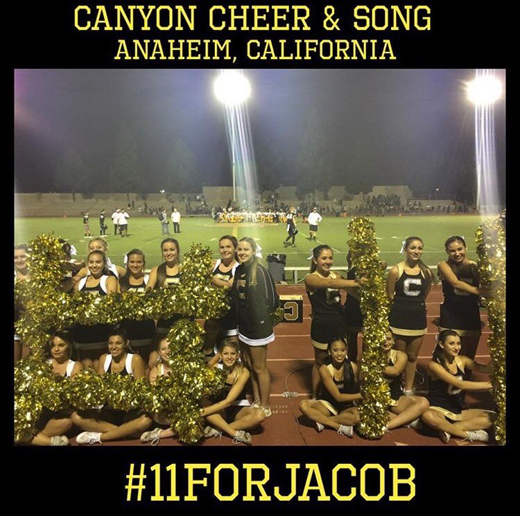 tribalgirls's tweet photo. Sending hugs, thoughts and prayers from Canyon Cheer&amp;Song to the family and friends of Jacob Wetterling #11forJacob https://t.co/82wmkU09BS
